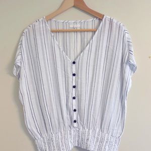 Maurices  Stripes Tops Blouse size:L